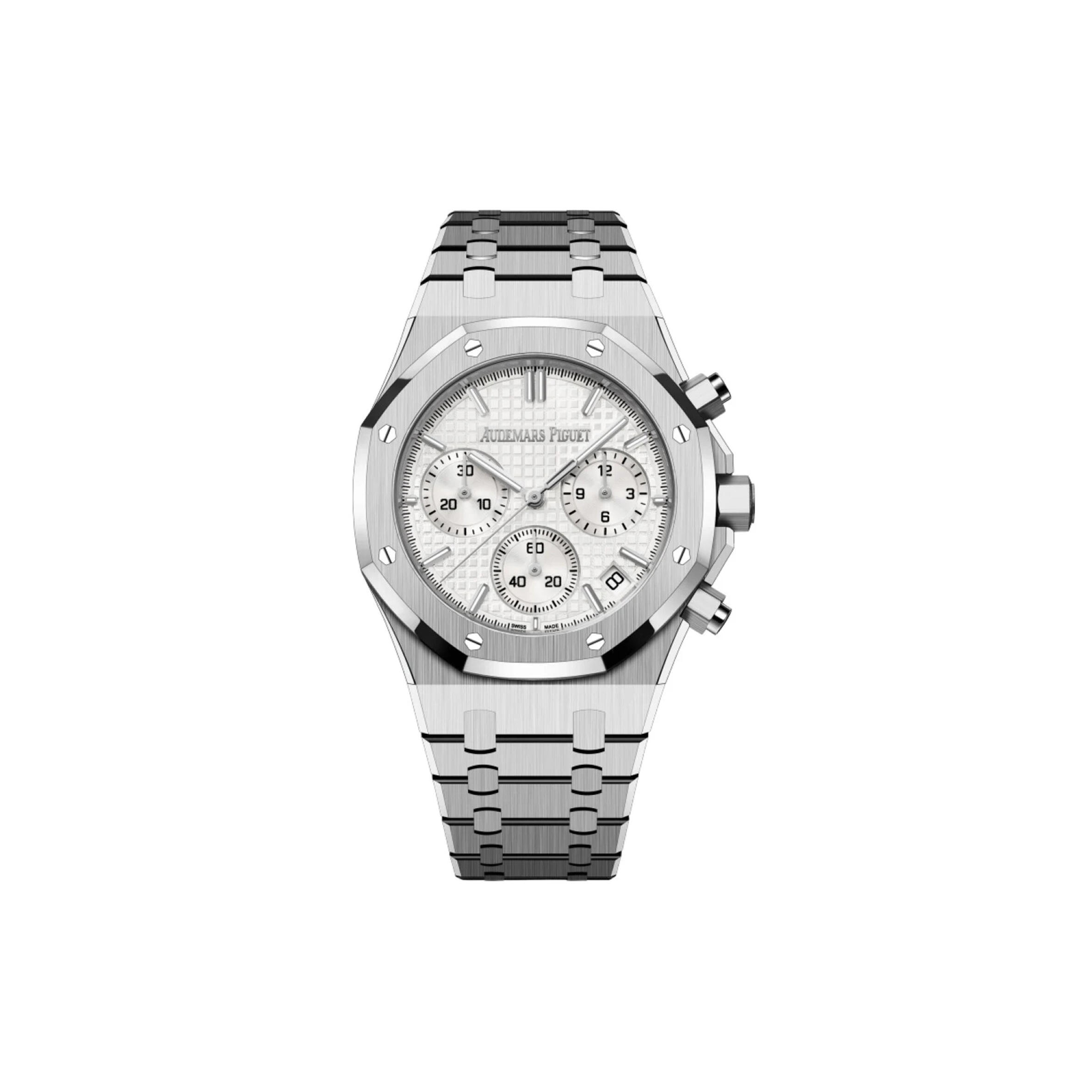 AUDEMARS PIGUET ROYAL OAK CHRONOGRAPH WHITE DIAL 26240ST.OO.1320ST.07